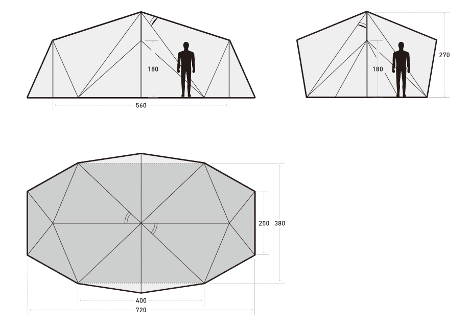 スカイパイロット TCのサイズ