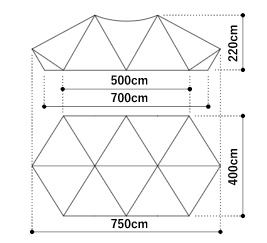 ゼインアーツ　ギギ2のサイズ