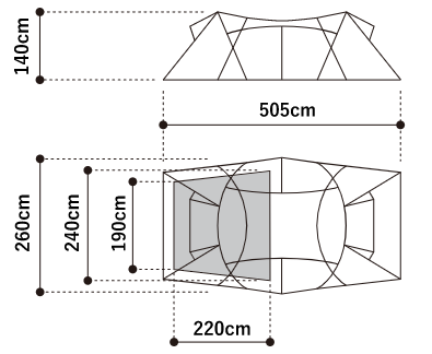 ゼインアーツ ロガ4のサイズ