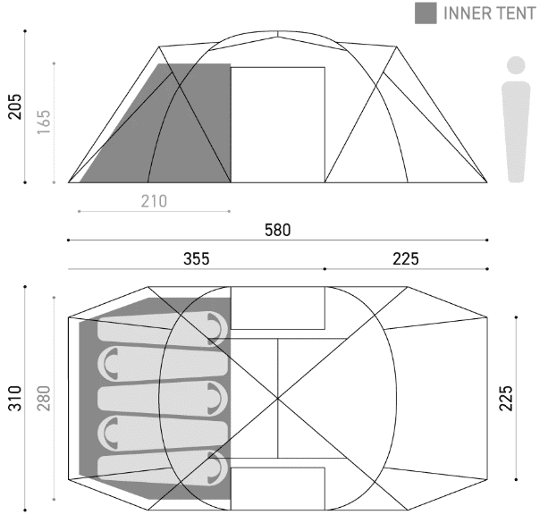 ZIZ TENT SHELTER BLACK/GREYの口コミ・ブログ紹介