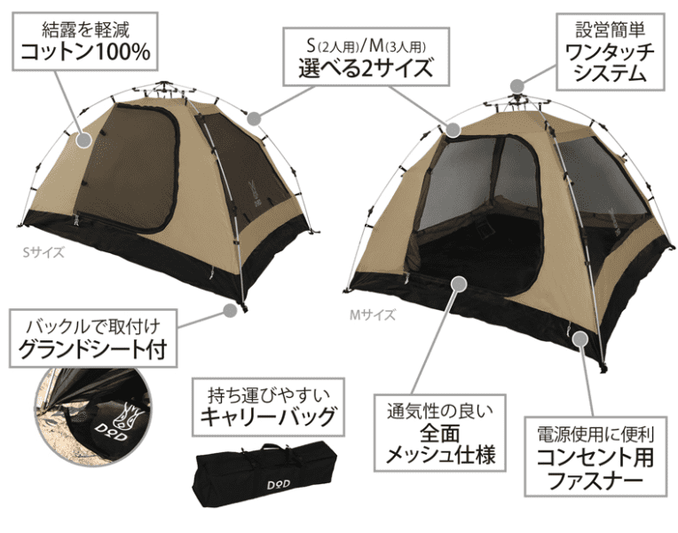 DODカンガルーテントMのブログ・口コミ紹介