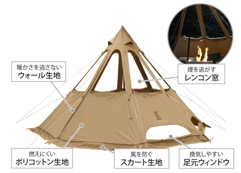 DOD レンコンテント2L 新品未使用 - アウトドア