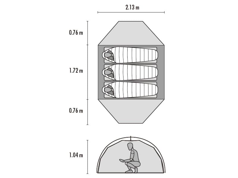 MSR『エリクサー3』のサイズ・スペック