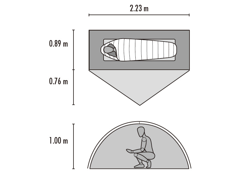 MSR『ゾイック1』のサイズ・スペック