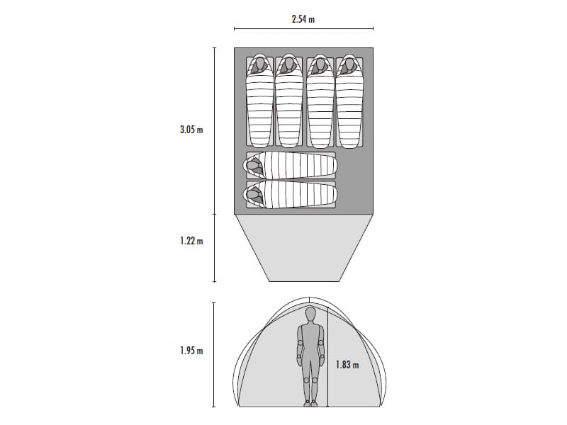 MSR『ハビチュード6』のサイズ・スペック