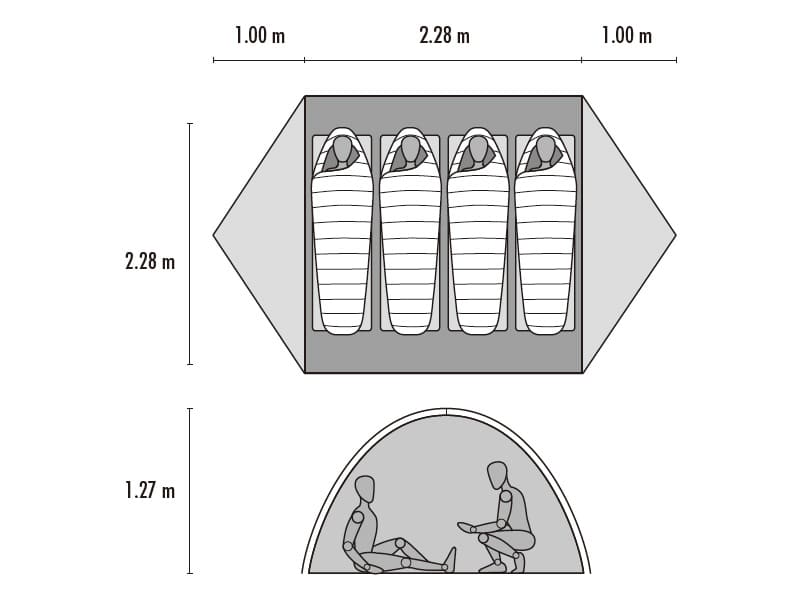 MSR『ゾイック4』のサイズ・スペック