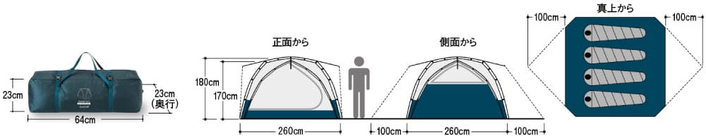 montbell『ムーンライトテント4』のブログ・レビュー紹介