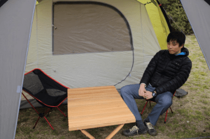 テントファクトリー『フォーシーズントンネル2ルームテント』のブログ・口コミ紹介