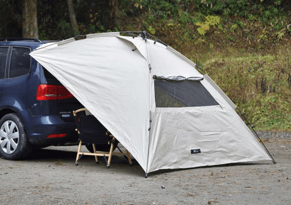 フィールドア『ワンタッチカーサイドタープ』のブログ・口コミ紹介
