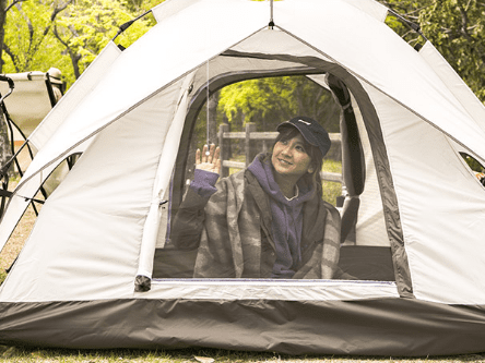 モダンデコ『ワンタッチテント』のブログ・口コミ紹介