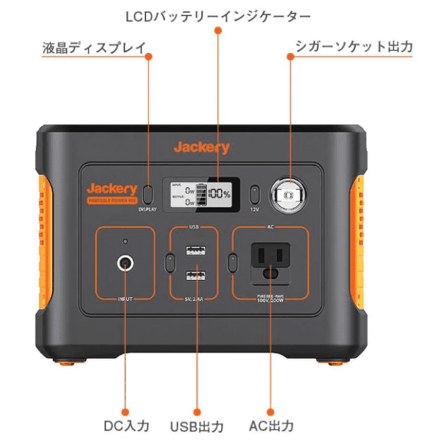 Jackery『Jackery ポータブル電源 400』のブログ・口コミ紹介