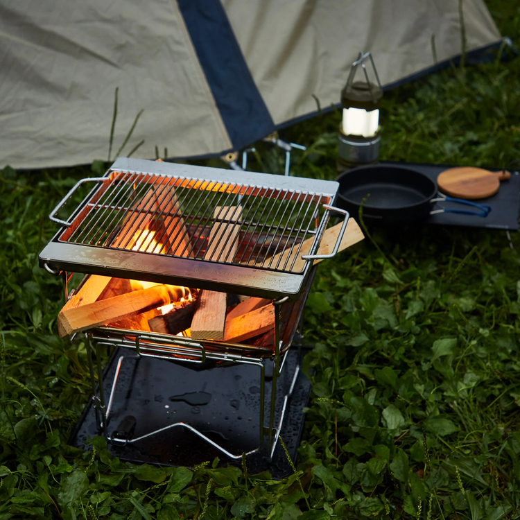 WHOLE EARTH『クイックアップ焚火台』のブログと口コミレビュー